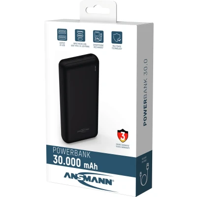 Afbeelding van Ansmann Powerbank 30.000mAh PB212