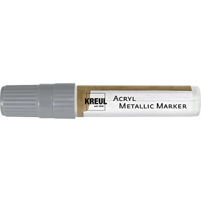 Afbeelding van Kreul 46262 metallic acrylmarker medium met ronde punt ca. 2 4 mm, permanente acrylverf effect, voor filigraan accenten