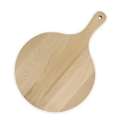 Afbeelding van Fackelmann 31760 Pizzaplank, houten plank, snijplank, ronde hout, 30 cm