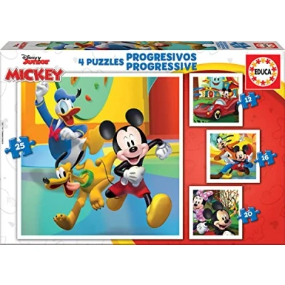 Afbeelding van EDUCA puzzel 12 , 16 20 25 stuks MICKEY EN FRIENDS