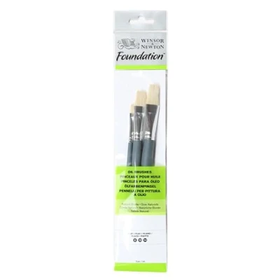 Afbeelding van Winsor &amp; Newton Foundation Olieverf Penselen Set 2