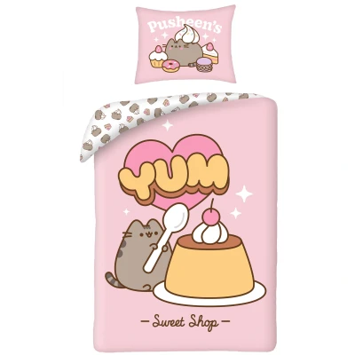 Afbeelding van Pusheen Dekbedovertrek, Yum Eenpersoons 140 x 200 + 70 90 cm Katoen