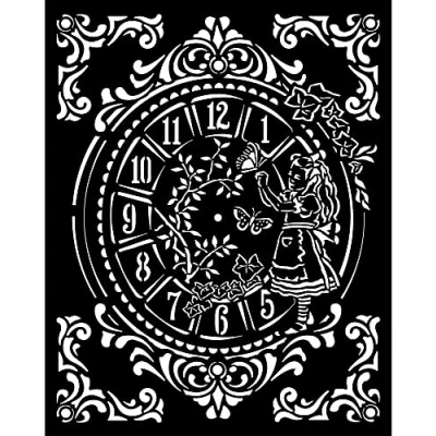 Afbeelding van Stamperia International Alice sjabloon, 20 x 25 cm