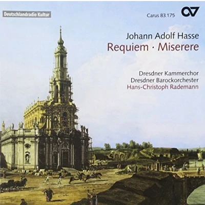Afbeelding van Dresden Kammerchor, Barockorchester, Hans Christoph Rademann Hasse: Requiem/Miserere (CD)