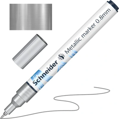 Afbeelding van Schneider metallic marker Paint it 010 0.8mm zilver S ML01001007