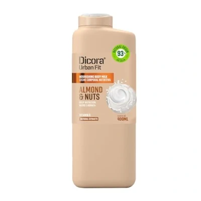 Afbeelding van Dicora Uf Body Milk Vitamin B Almonds&amp;Nuts 400 ml