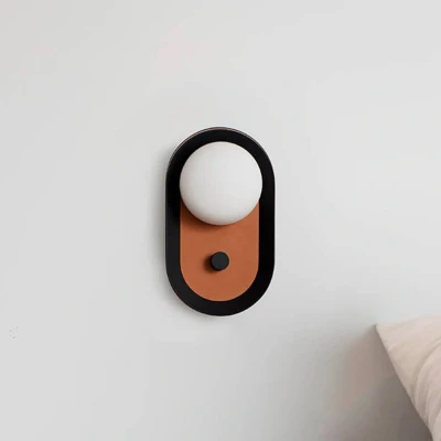 Afbeelding van Maya LED wandlamp, terracotta, aluminium/glas, breedte 12,2 cm