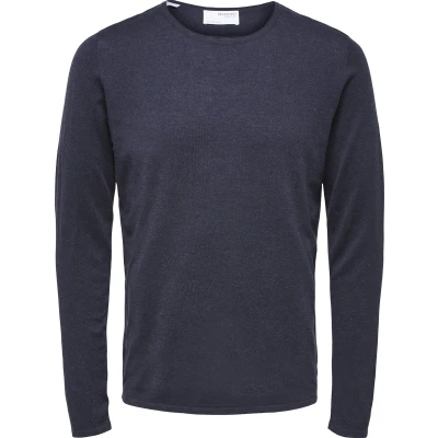 Afbeelding van Selected Homme Slhrome LS CREW NECK B NOOS Trui, Heren, Maat: XXL, Dark sapphire
