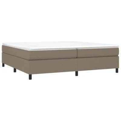 Image de vidaXL Cadre de lit Taupe 200x200 cm Tissu