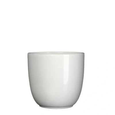 Afbeelding van Bloempot Pot rond es/17 tusca 18.5 x 19.5 cm wit Mica Decorations