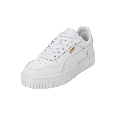 Image de PUMA Carina Street Sneakers Women, Chaussures, Blanc/Doré, 35.5