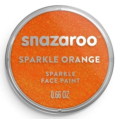 Afbeelding van Snazaroo Verf voor gezicht en lichaam, make up bekleding, kinderen volwassenen, 18 ml, kleur: parelmoer oranje