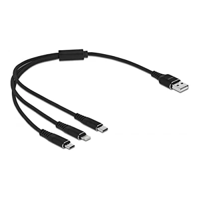 Afbeelding van DeLOCK USB Charging cable 3 in 1 for Lightning, micro