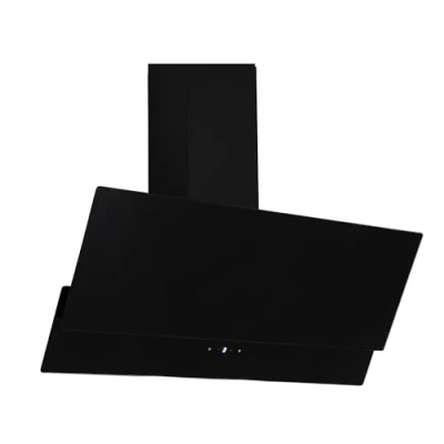 Afbeelding van Schuine afzuigkap 90 cm A label Zwart Luchtafvoer Recirculatie Touchscreen Glas CH66038 90SAM dampkap