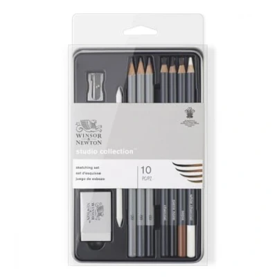 Image de Boîte métal Esquisse Winsor et Newton 10 pièces