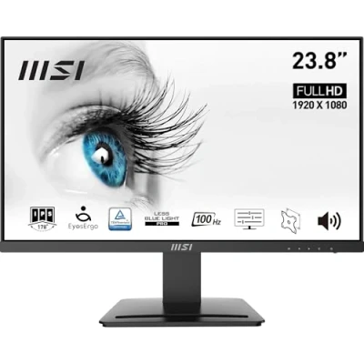 Image de MSI PRO MP243X Écran LCD 24&quot; (23.8&quot; visualisable) 1920 x 1080 Full HD (1080p) @ 100 Hz IPS 1000:1 1 ms HDMI, DisplayPort haut parleurs
