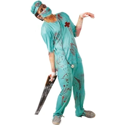 Afbeelding van Zombie chirurgisch kostuum voor heren, Halloween