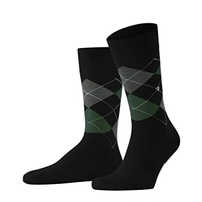 Afbeelding van Burlington King one size duurzaam biologisch katoen sokken heren zwart Maat 46 50