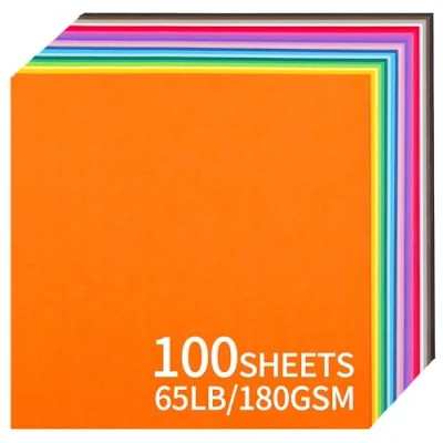 Afbeelding van Gekleurd karton 30,5 x cm / 100 vellen 20 kleuren papier 29,5 kg 180 g UAP10