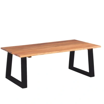 Afbeelding van Salontafel massief acaciahout 110x60x40 cm