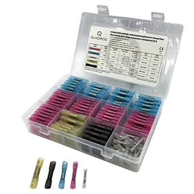 Afbeelding van Quadrios 2011C397 Stootverbinder Met krimpkous 0.3 mm² 6 Volledig geïsoleerd Wit, Rood, Blauw, Zwart, Geel 340 stuk(s)