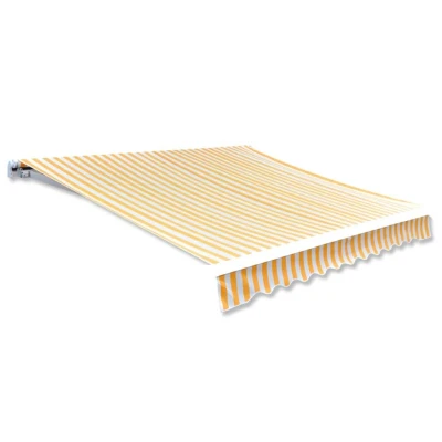 Afbeelding van Luifeldoek 6x3 m canvas zonnebloemgeel en wit