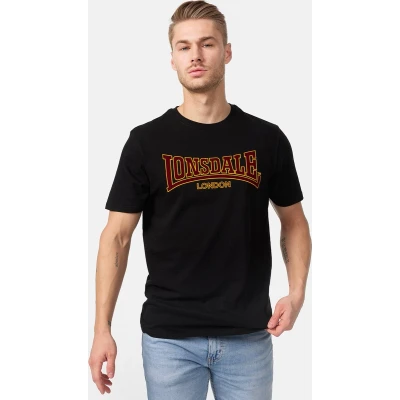 Afbeelding van Lonsdale Schmale Passform Classic Tshirt print, Heren, Maat: Medium, Black