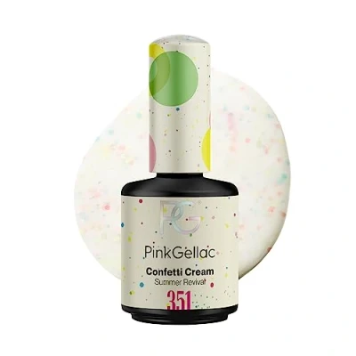 Afbeelding van Pink Gellac 351 Confetti Cream Gel Nagellak Dream 15 Ml