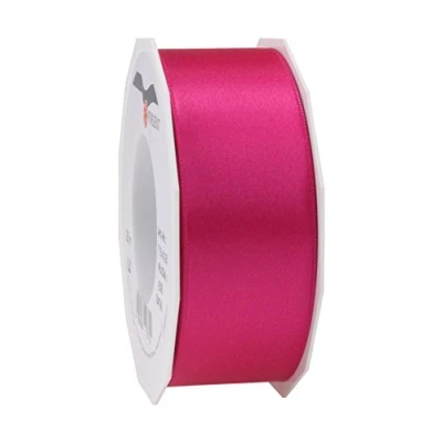 Afbeelding van Präsent Satijnen lint magenta 40 mm breed, 25 m lang