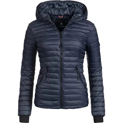 Afbeelding van Navahoo Kimuk Gewatteerde jas voor dames, tussenseizoen, XS XXL, Marine.