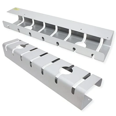 Image de Roline Guide pour câbles montable sous bureau argent (pack de 2)