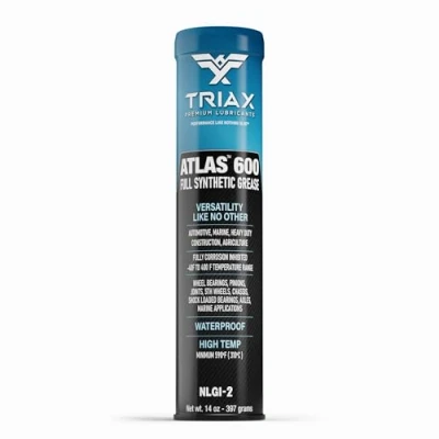Afbeelding van TRIAX Atlas 600 blauw kunstvet, hoge temperatuur 40 C +232 C, NLGI 2, intensieve service, zeer prestaties, waterdicht (marine), hechting, EP index