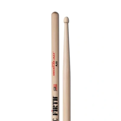 Afbeelding van Vic Firth AJ5 Sticks, American Jazz, Wood Tip Drumsticks