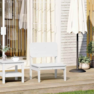 Afbeelding van vidaXL Tuinstoel 60x52,5x72 cm massief grenenhout wit