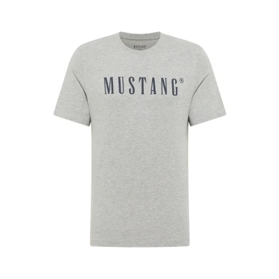 Afbeelding van Mustang Tshirt print, Heren, Maat: Medium, Grau