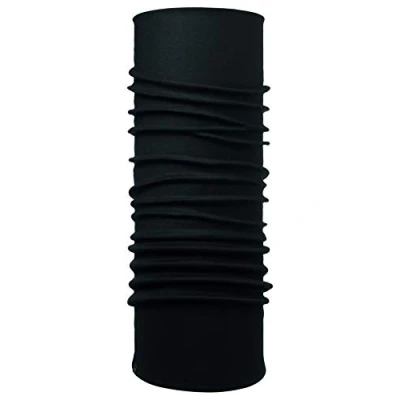 Afbeelding van Buff Windproof Tubular Col Solid New Black Zwart Outdoor Sjaal