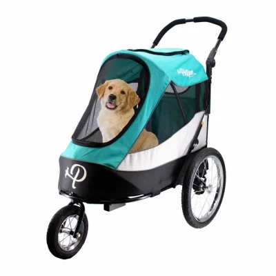 Afbeelding van Petique Hondenbuggy Trailblazer Pet Jogger Turquoise