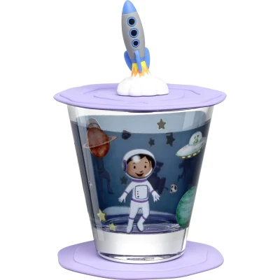 Afbeelding van Leonardo, Kinderservies + bestek, Avventura kinderdrinkglas 215 ml, 3 stuks, universe