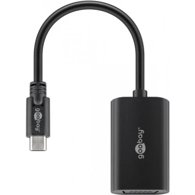 Afbeelding van Goobay USB C naar VGA adapter mannelijke aansluiting (15 pins)