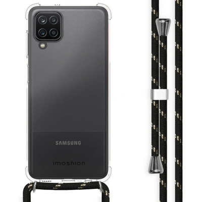 Afbeelding van iMoshion Hoesje met koord Geschikt voor Samsung Galaxy A12 Backcover Transparant