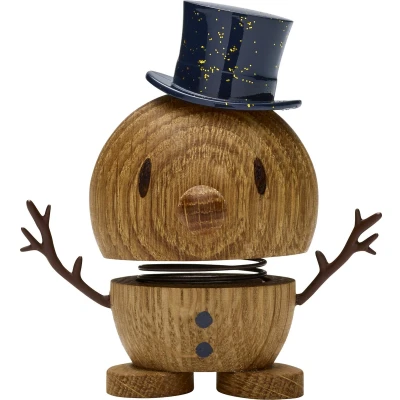 Afbeelding van Hoptimist Snowman 9,5 x 5,9 7,8 cm S Oak