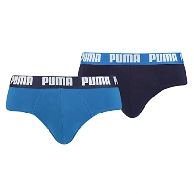 Afbeelding van Puma Basic Brief 2 PACK Slip, Heren, Maat: Large, True blue