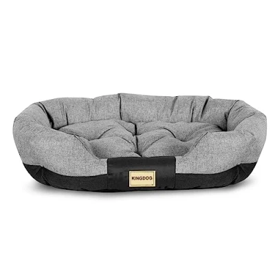 Afbeelding van AIO Dierenmand Ovaal Hondenbed waterproof 75 x 50 cm Grijs