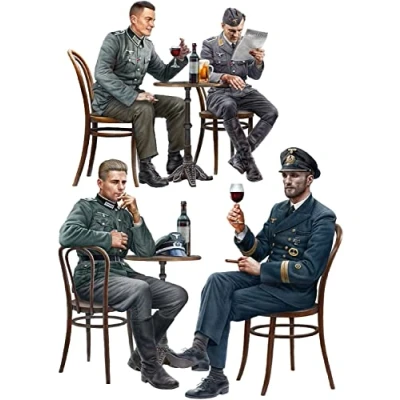 Afbeelding van 1:35 MiniArt 35396 German Soldiers in Cafe Figuren Plastic Modelbouwpakket