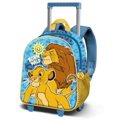 Afbeelding van Disney Lion King Wild Petit sac à dos 3D avec roulettes, Bleu, 26 x 34 cm, capacité 7 l, Le Roi Taille unique,