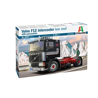 Afbeelding van Italeri 3957 Volvo F 12 Intercooler Low Roof Vrachtwagen (bouwpakket) 1:24