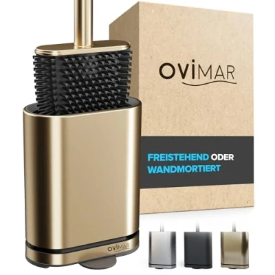 Afbeelding van Amager ovimar baño Escobilla Oro Silicone Badkuip met ventilatie Roestvrij staal Extra Goteo hoofdband Sólo 6 cm ancho