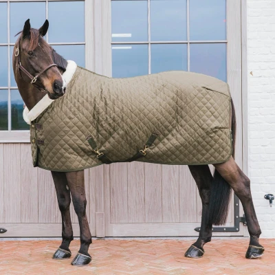 Afbeelding van Kentuckt Horsewear Showdeken Khaki 140 6&#039;3 160 gram