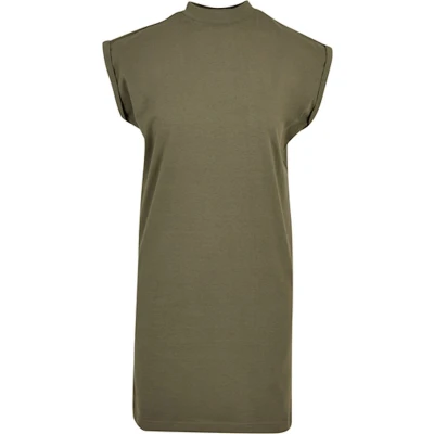 Afbeelding van Super Oversized damesshirt &#039;Turtle Shoulder Dress&#039; Olive XS