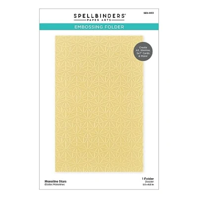 Afbeelding van Spellbinders Monoline Stars Embossing Folder (SES 053)
